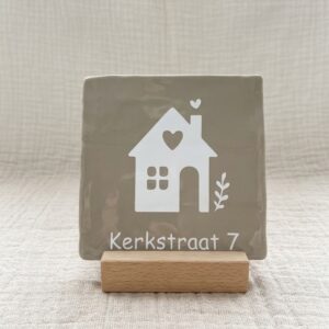 Tegeltje met Tekst | Huis met straatnaam